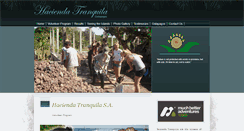 Desktop Screenshot of haciendatranquila.com